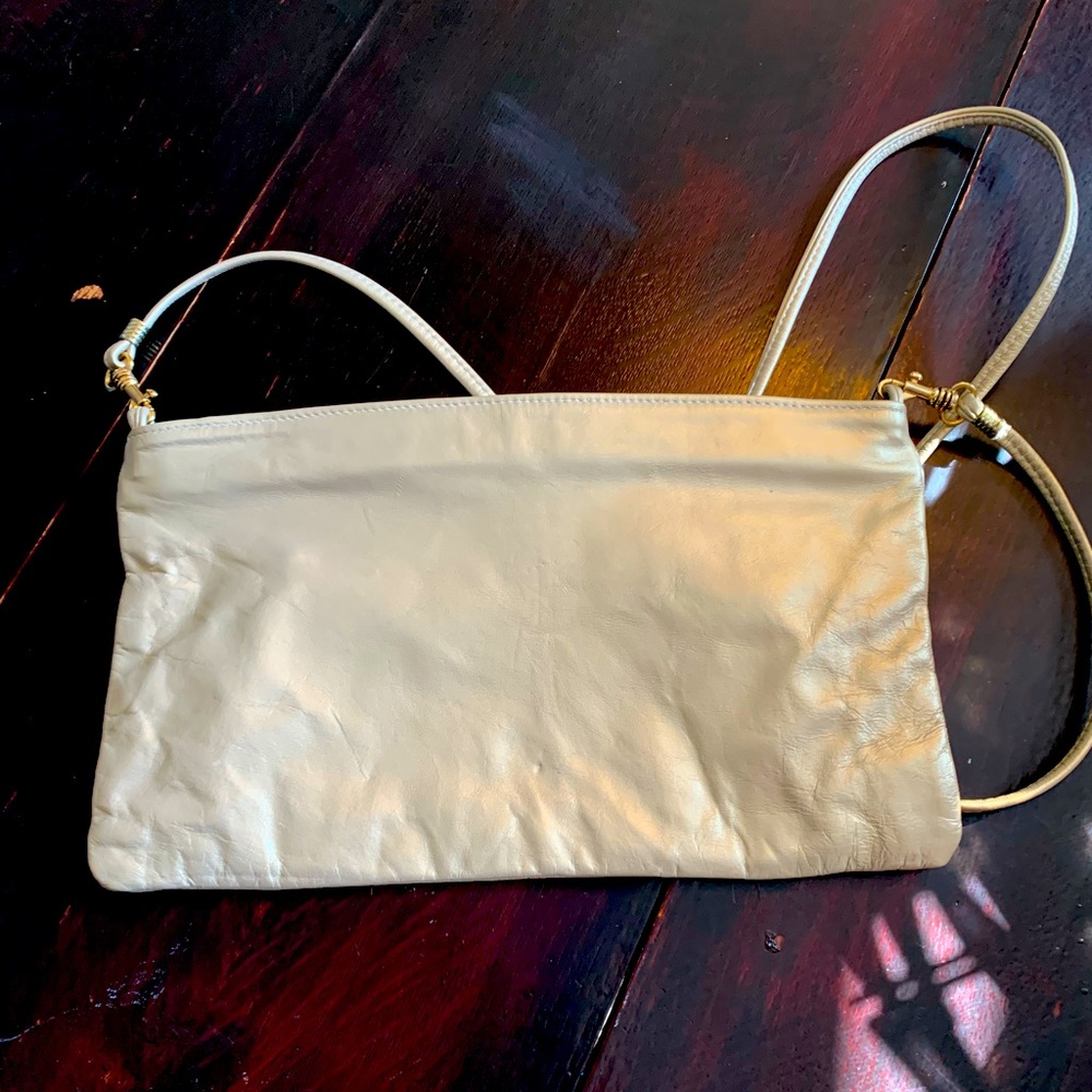 Vintage Valeries leather gold handbag 1980’s - 1990’s envelope style purse